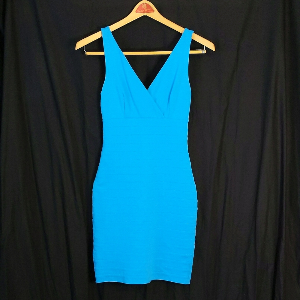 Bright Blue Bandage Dress from Express, Size: XXS